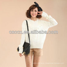 12STC0616 suéteres blancos luscious ladies plain